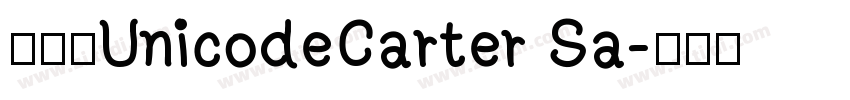 已激活UnicodeCarter Sa字体转换